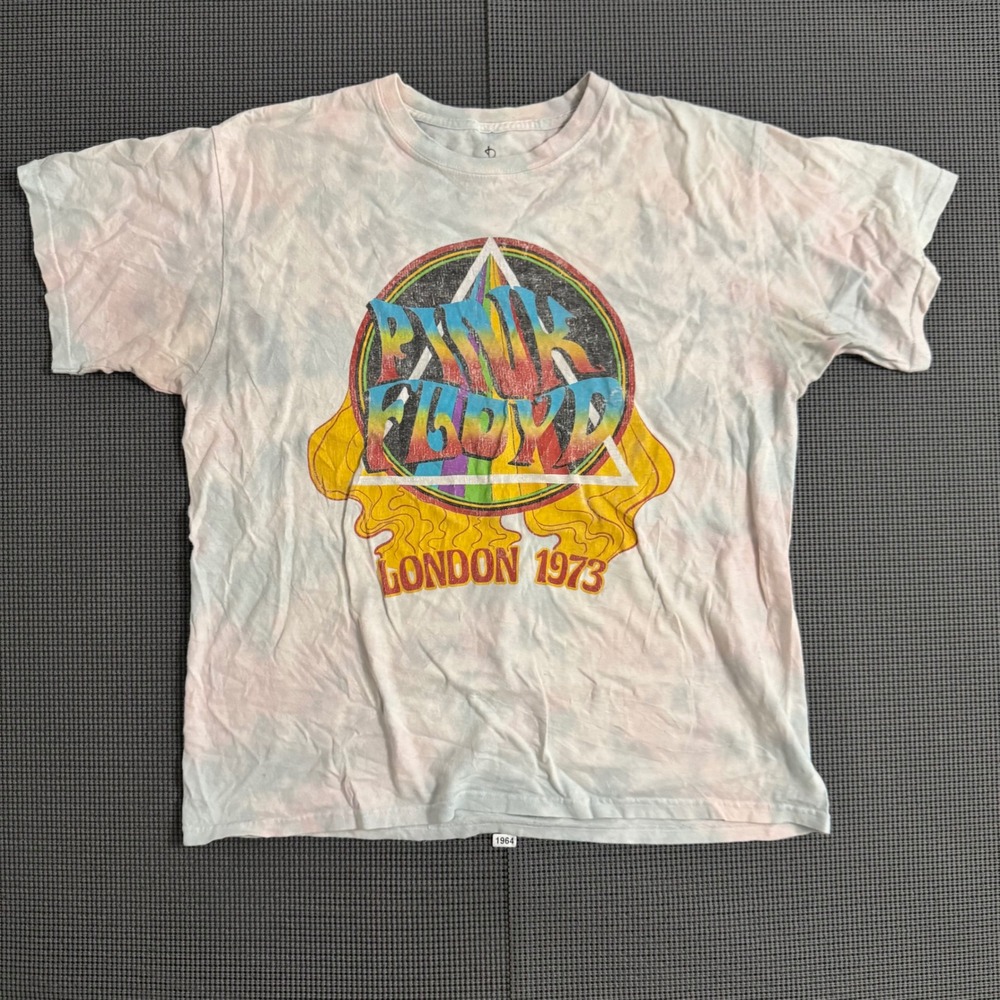 Pink Floyd London 1973 Tie Dye Graphic T-Shirt L C-Life 2020 1090053